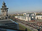 Blick vom Reichstag auf das Kanzleramt
