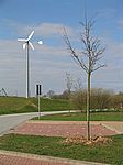 alternative Energienutzung am Autobahnparkplatz